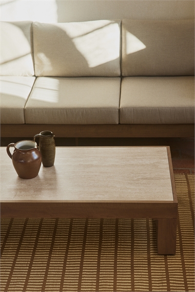 Наружный журнальный столик под травертин артикул 1347484001