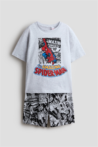 Пижама из хлопка с принтом артикул 1348219001