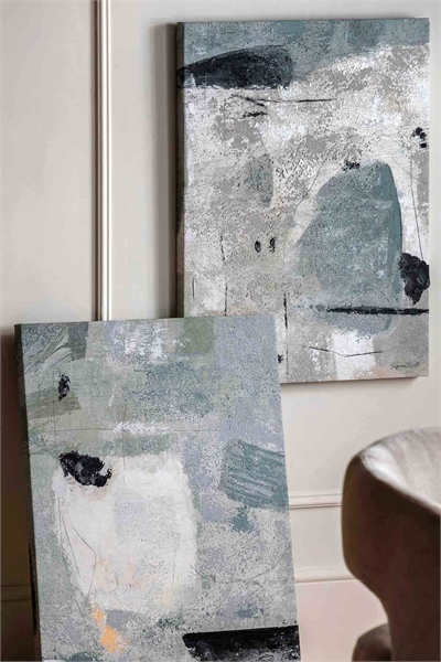 Набор из 2 абстрактных картин для украшения стен артикул 1360022001