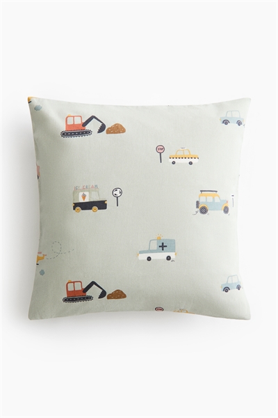 Чехол для подушки из хлопка с принтом артикул 1028692009