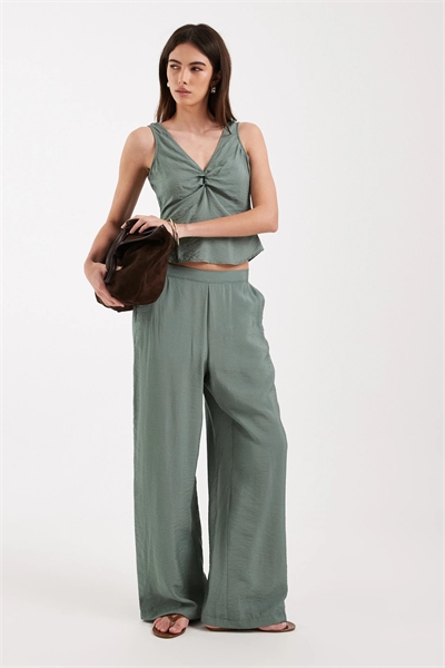 Топ без рукавов с воланами спереди co-ord артикул 153813089