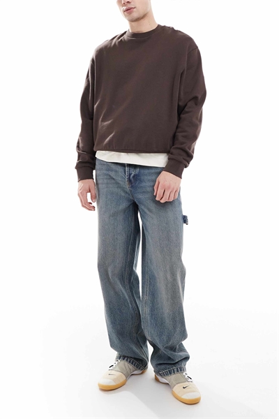 X011 — джинсы-карпентер свободного кроя со средней посадкой артикул 148410108