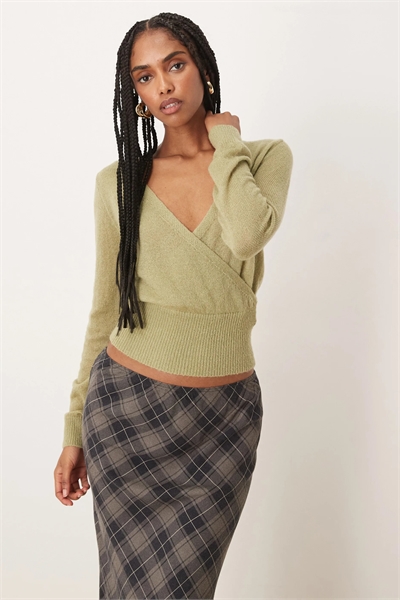 Вязаный топ с запахом Nilza артикул 154115951