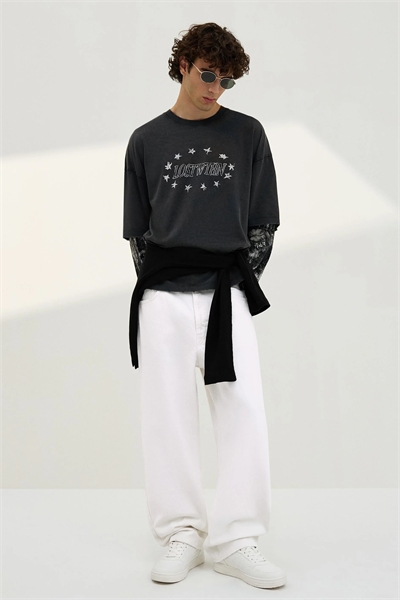 Джинсы-багги артикул 156608230