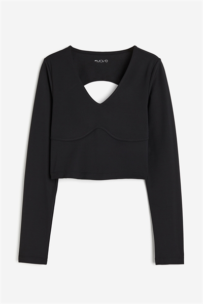 Спортивный топ кроп из ткани SoftMove™ артикул 1210258001