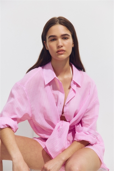 Хлопковая пляжная рубашка артикул 1293828004