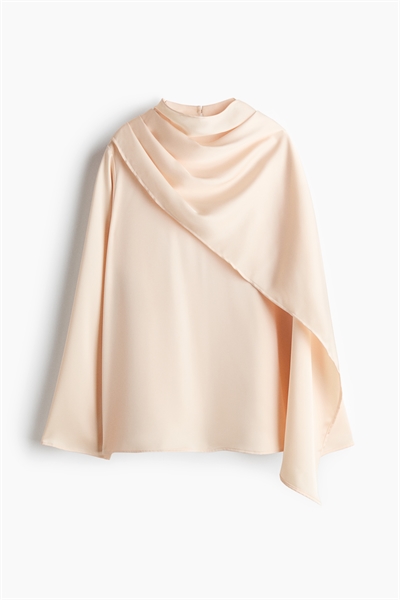 Атласная блузка с шалевым узором артикул 1305167006