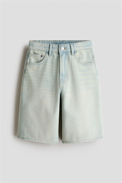 Шорты из джинсовой ткани свободного кроя артикул 1317454004