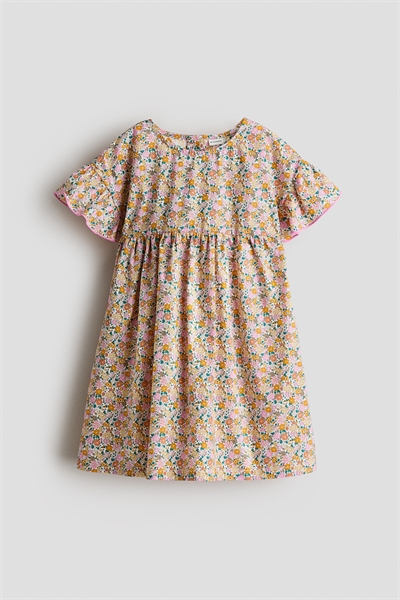 Хлопковое платье с принтом артикул 1323650002