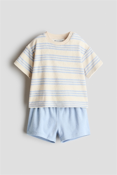 Комплект из двух предметов из махровой ткани артикул 1328006002