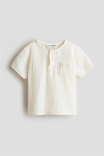 Топ-хенли из хлопкового муслина артикул 1328542001