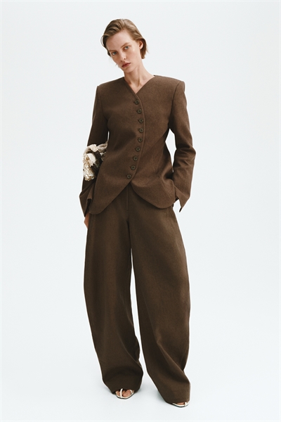 Блейзер из смесовой ткани с льняными нитями, сшитый на заказ артикул 1335543001