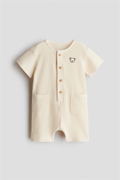 Короткий хлопковый комбинезон артикул 1336103001