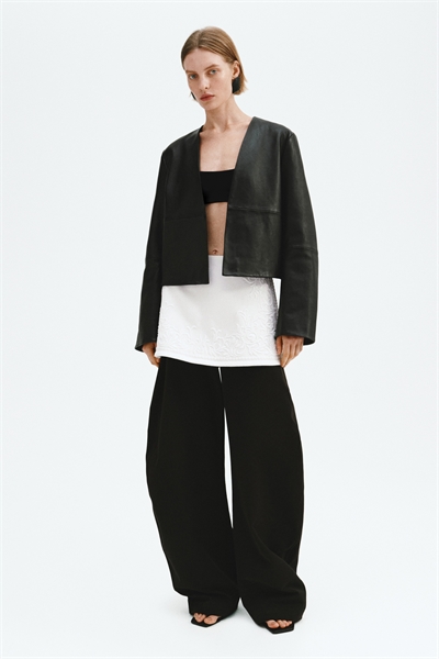 Мини-юбка из смешанного льна артикул 1339631001