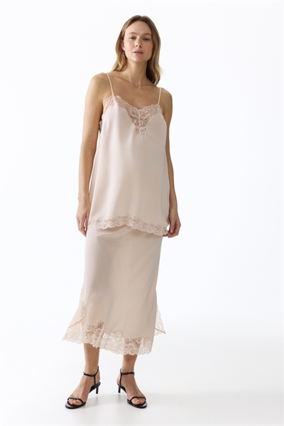 MAMA Юбка из вискозы с кружевной отделкой артикул 1343963001