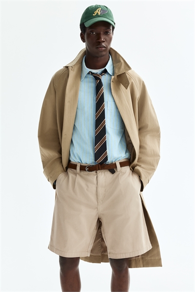 Шорты-чино из хлопка свободного кроя артикул 1345635002