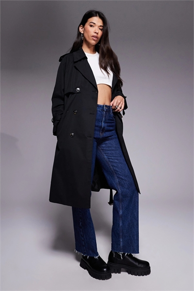 Двубортный тренч средней длины с поясом от Westwind артикул 146140492