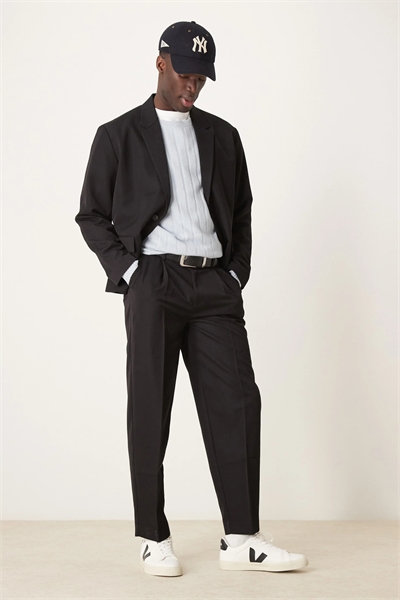 Брюки-кльош свободного кроя артикул 135873258