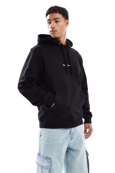 Худи свободного кроя с вышитым логотипом артикул 148849378