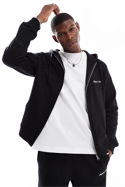 Толстовка с капюшоном и логотипом на молнии артикул 148849401