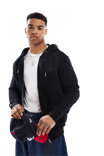 Толстовка с капюшоном и застежкой-молнией с логотипом Essential артикул 143542472