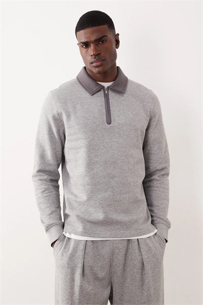 Толстовка с четвертью молнии артикул 150173098