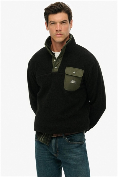 Свитер из флиса Fuji с полузастежкой на кнопках артикул 152778116