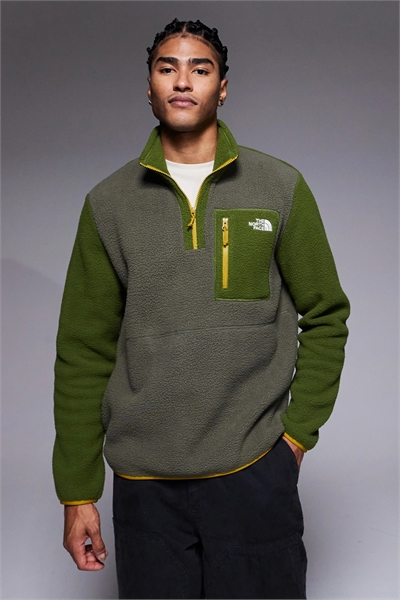 Флисовая кофта Yumiori с 1/4-застежкой-молнией и цветовыми вставками артикул 149110249