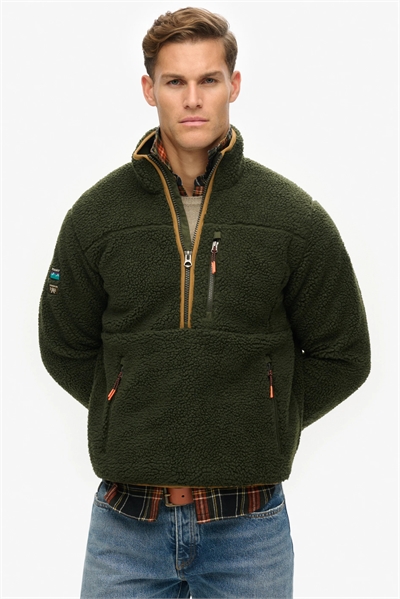 Флисовая куртка с полузастежкой-молнией для ношения на улице артикул 153859910