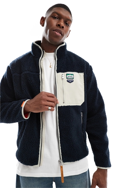 Флисовая кофта в стиле винтаж-ретро на молнии артикул 143517135