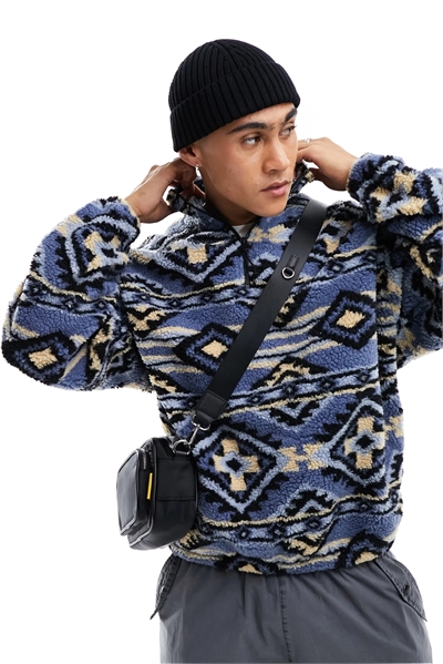 Толстый флис с застежкой-молнией на 1/4 длины артикул 133118701