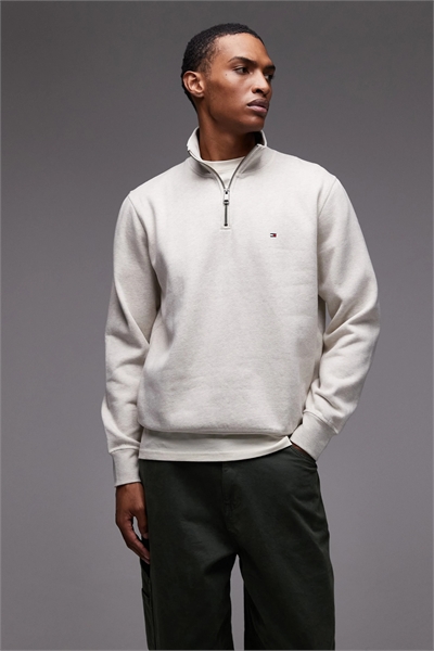 Флисовая толстовка Essential с логотипом и застежкой-молнией на 1/4 артикул 148855850