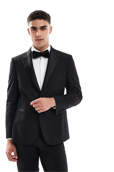 Смокинг с зауженным кроем артикул 142122784