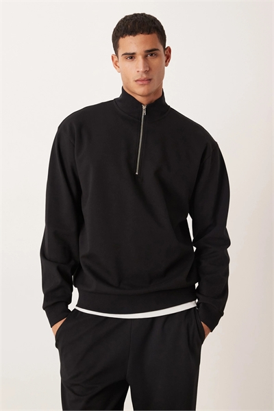 Мягкая и удобная толстовка с четвертью молнии co-ord артикул 150499209