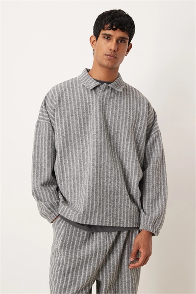 Свитшот-поло в стиле «размытый шерстяной вид» co-ord артикул 150080674