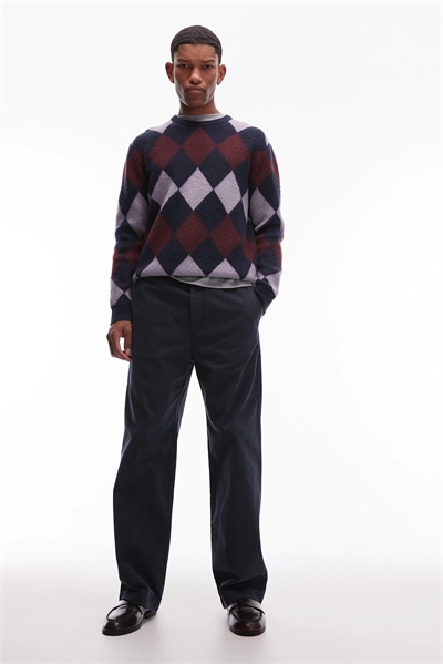 Брюки свободного кроя с прямыми брючинами артикул 150505177