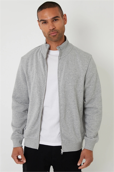 Свитшот с воротником-воронкой и застежкой-молнией артикул 151347617