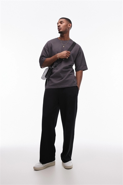 Широкие джоггеры из высококачественного интерлока артикул 140044264