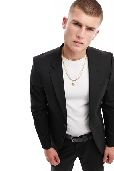 Приталенный пиджак артикул 133306682