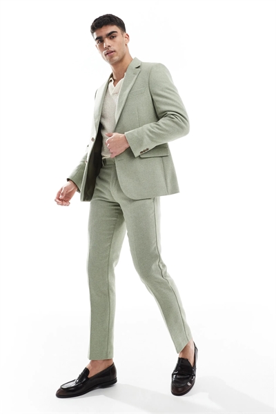 Брюки для костюма из смешанной шерсти приталенного кроя артикул 139623171