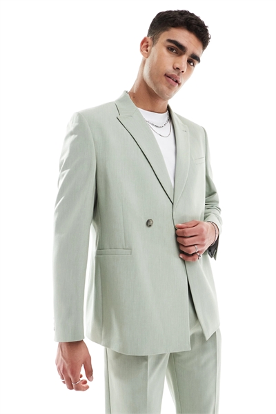 Двубортный пиджак классического кроя артикул 141531541