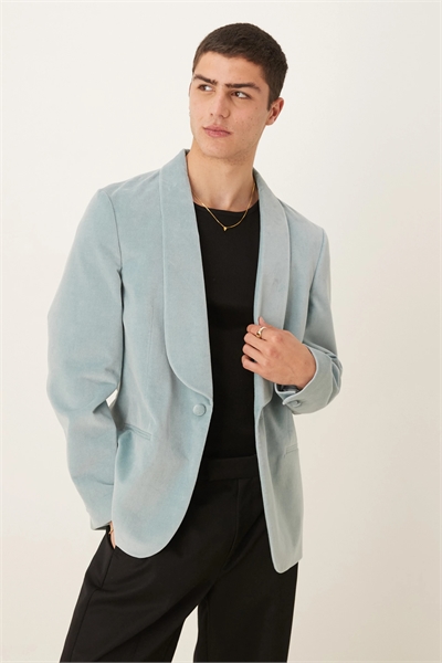 Летний блейзер из хлопкового вельвета приталенного кроя артикул 141065874