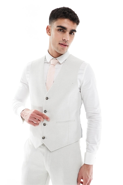 Приталенный жилет из смешанной шерсти артикул 139432522