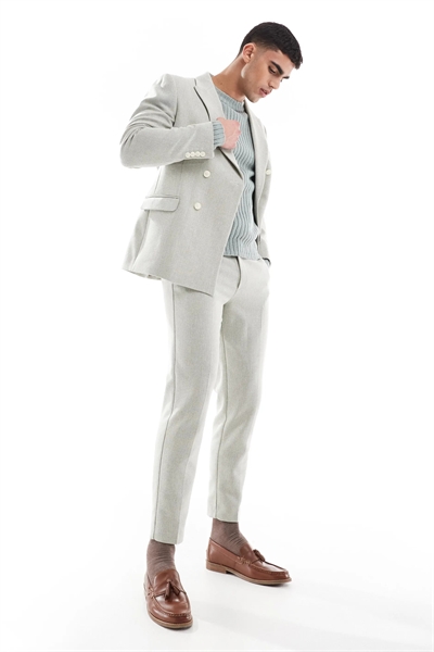 Брюки-клер из смешанной шерсти артикул 139623164