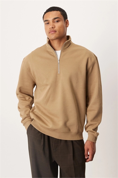 Свитшот Essentials свободного кроя с четвертью молнии артикул 148072903