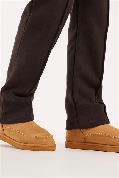 Сапожки-слипперы из искусственной замши с крупной текстурой артикул 149137886