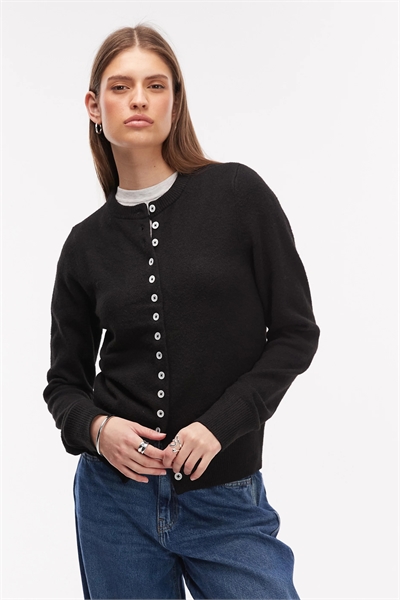 Приталенный кардиган средней плотности артикул 151666890