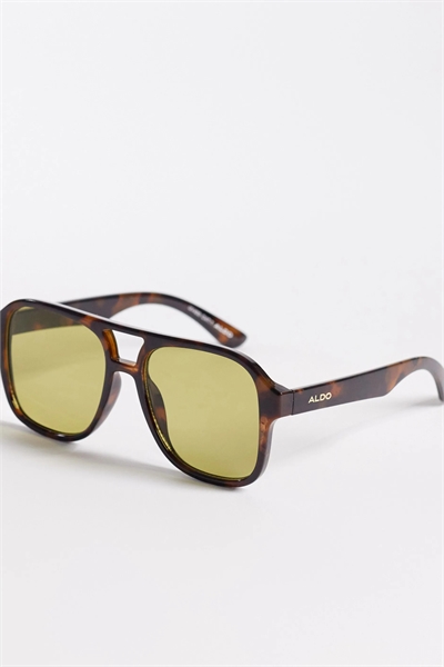 Солнцезащитные очки-авиаторы Billiee с золотыми стеклами артикул 153401519