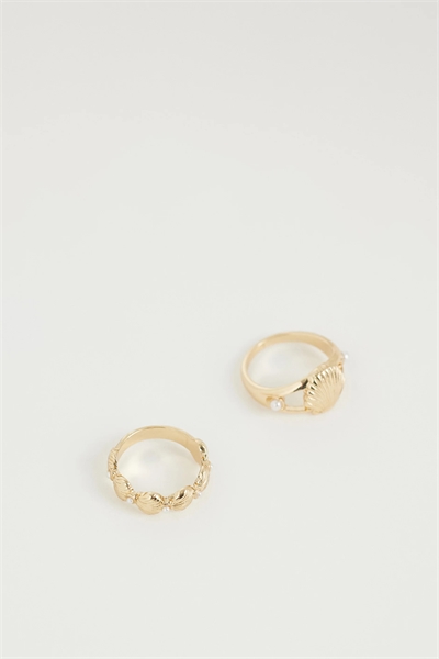 Набор из 2 мини-колец в форме ракушки артикул 155336033