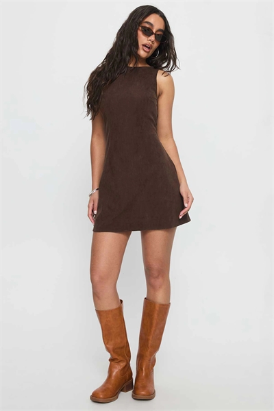 Мини-платье из вельвета цвета люцерны с высоким воротником и бантиком артикул 153364450